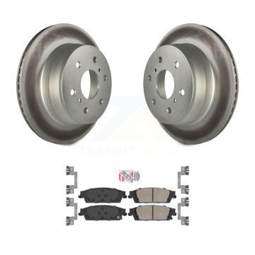 Rear Coat Brake Rotor Ceramic Pad Kit For Chevrolet GMC Silverado 1500 Sierra Tahoe Yukon KGA-103873
