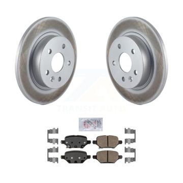 Rear Coated Disc Brake Rotors & Ceramic Pad Kit For 2018-2022 Buick Encore Chevrolet Trax KGA-103875