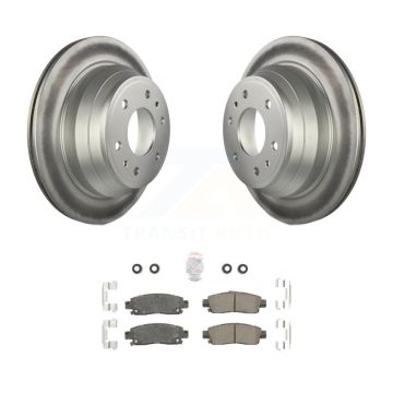 Rear Coat Brake Rotor Ceramic Pad Kit For Chevrolet GMC Trailblazer Envoy XL EXT SSR Saab KGA-103880