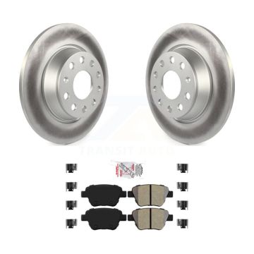 Rear Coated Disc Brake Rotor And Semi-Metallic Pad Kit For Audi A3 Quattro Volkswagen Eos KGA-103891