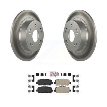 Rear Coated Disc Brake Rotors And Ceramic Pads Kit For 2016-2022 Honda HR-V KGA-103898