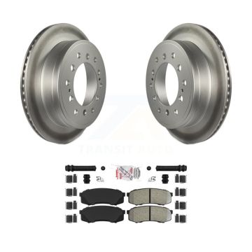 Rear Coated Brake Rotor & Semi-Metallic Pad Kit For Toyota 4Runner Lexus GX460 FJ Cruiser KGA-103901