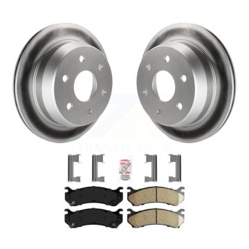 Rear Coat Brake Rotor Ceramic Pad Kit For Chevrolet Silverado 2500 HD Suburban GMC Sierra KGA-103909