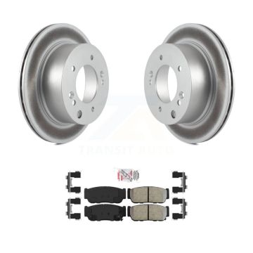 Rear Coated Disc Brake Rotors And Semi-Metallic Pads Kit For 2003-2006 Kia Sorento KGA-103910