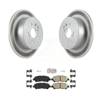 Rear Coated Disc Brake Rotors And Ceramic Pads Kit For 2008-2013 Toyota Highlander KGA-103913