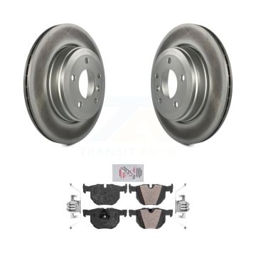 Rear Coated Disc Brake Rotors And Semi-Metallic Pads Kit For BMW 530i 525i 528i KGA-103916