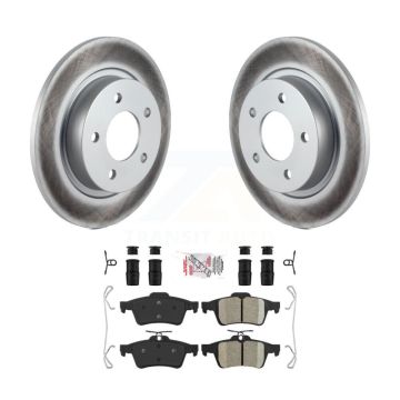 Rear Coated Disc Brake Rotors And Ceramic Pads Kit For Mazda 3 Sport KGA-103931
