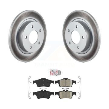 Rear Coated Disc Brake Rotors And Ceramic Pads Kit For Mazda 3 Sport KGA-103933