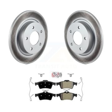 Rear Coated Disc Brake Rotors And Semi-Metallic Pads Kit For Mazda 3 Sport KGA-103935