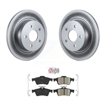 Rear Coated Disc Brake Rotors And Ceramic Pads Kit For Ford Escape Transit Connect C-Max KGA-103937