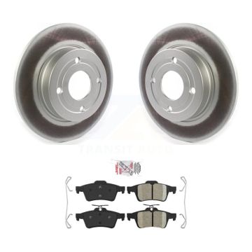Rear Coated Disc Brake Rotors And Ceramic Pads Kit For 2018-2021 Ford EcoSport FWD KGA-103945