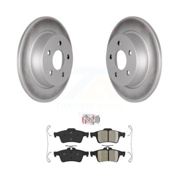 Rear Coated Disc Brake Rotors And Ceramic Pads Kit For Ford Transit Connect KGA-103947