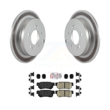 Rear Coated Disc Brake Rotors And Ceramic Pads Kit For 2006-2009 Hyundai Azera KGA-103962