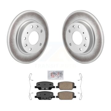 Rear Coated Disc Brake Rotors And Ceramic Pads Kit For Mazda 3 CX-30 Sport KGA-103964