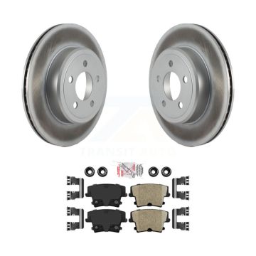 Rear Coated Brake Rotors Ceramic Pad Kit For Dodge Chrysler 300 Charger Challenger Magnum KGA-103970