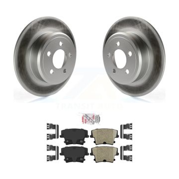 Rear Coated Brake Rotors Ceramic Pad Kit For Dodge Chrysler 300 Charger Challenger Magnum KGA-103971