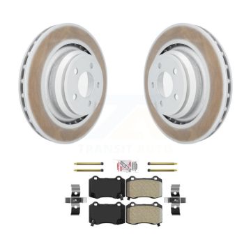 Rear Coated Brake Rotor & Semi-Metallic Pad Kit For Dodge Charger Chrysler 300 Challenger KGA-103973