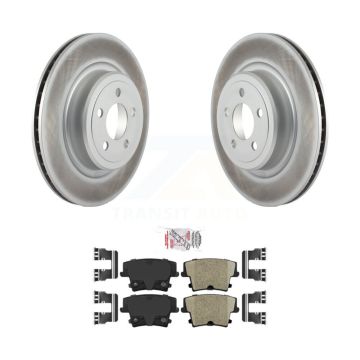 Rear Coated Disc Brake Rotors And Ceramic Pads Kit For Dodge Charger Magnum KGA-103976