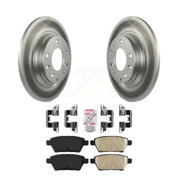 Rear Coat Brake Rotors Ceramic Pad Kit For Ford Fusion Mazda 6 Lincoln MKZ Zephyr Mercury KGA-103989