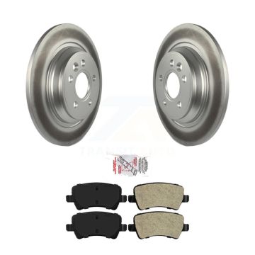 Rear Coat Brake Rotors Semi-Metallic Pad Kit For Volvo XC70 S60 V60 S80 Cross Country V70 KGA-103996
