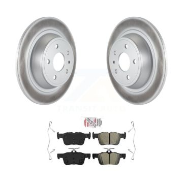 Rear Coated Disc Brake Rotors And Semi-Metallic Pads Kit For Ford Fusion Lincoln MKZ KGA-104001
