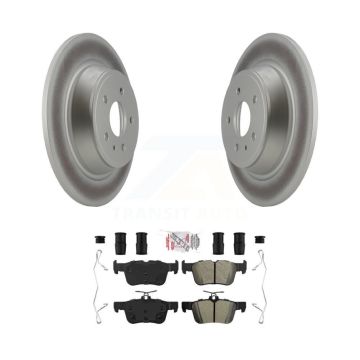 Rear Coated Brake Rotors Semi-Metallic Pad Kit For Ford Escape Fusion Lincoln MKC MKX MKZ KGA-104002