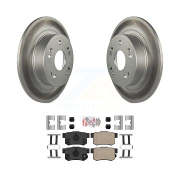 Rear Coated Disc Brake Rotors And Ceramic Pads Kit For Honda Accord Acura ILX KGA-104009