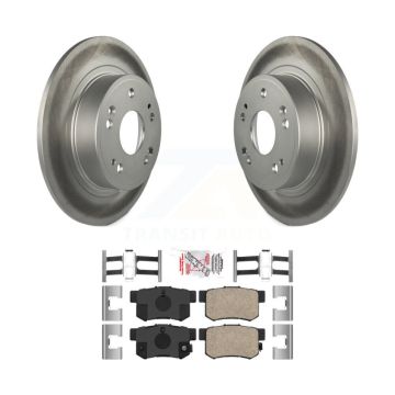 Rear Coated Disc Brake Rotors And Ceramic Pads Kit For Honda Accord Acura ILX KGA-104010