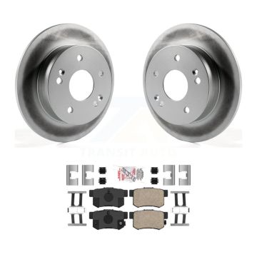 Rear Coated Disc Brake Rotor And Ceramic Pad Kit For Honda Civic Accord Acura RSX Integra KGA-104011