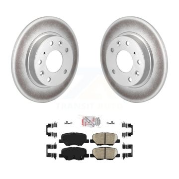Rear Coated Disc Brake Rotors And Ceramic Pads Kit For Mazda 3 Sport KGA-104042