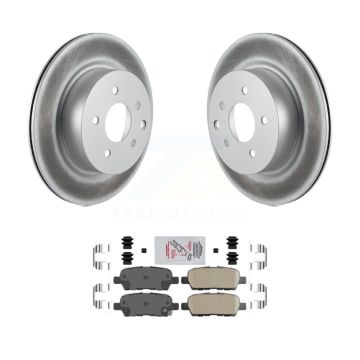 Rear Coat Brake Rotor Ceramic Pad Kit For INFINITI Nissan Maxima G37 QX50 EX35 370Z G35 Z KGA-104058