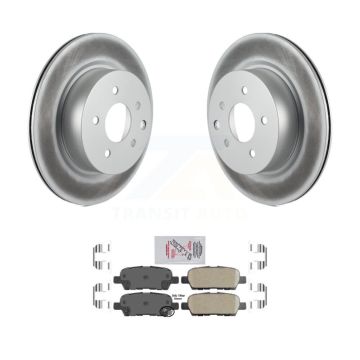 Rear Coat Brake Rotor Ceramic Pad Kit For INFINITI Nissan Maxima G37 QX50 EX35 370Z G35 Z KGA-104060