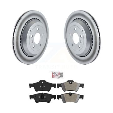 Rear Coat Brake Rotor Semi-Metallic Pad Kit For Mercedes-Benz ML350 GL350 R350 GL320 R320 KGA-104070