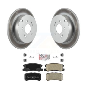Rear Coated Disc Brake Rotors And Ceramic Pads Kit For Mitsubishi Endeavor KGA-104094