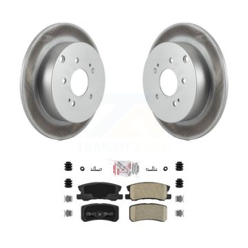 Rear Coated Disc Brake Rotors And Ceramic Pads Kit For Mitsubishi Endeavor KGA-104095