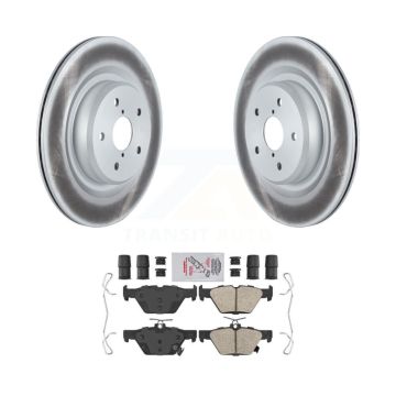 Rear Coated Disc Brake Rotors And Ceramic Pads Kit For 2019-2024 Subaru Ascent KGA-104100