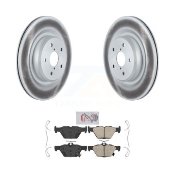 Rear Coated Disc Brake Rotors And Ceramic Pads Kit For 2019-2024 Subaru Ascent KGA-104101