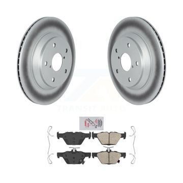 Rear Coated Disc Brake Rotors And Ceramic Pads Kit For 2019-2024 Subaru Forester KGA-104103