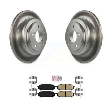 Rear Coated Disc Brake Rotors And Ceramic Pads Kit For Subaru Impreza Forester Saab 9-2X KGA-104104
