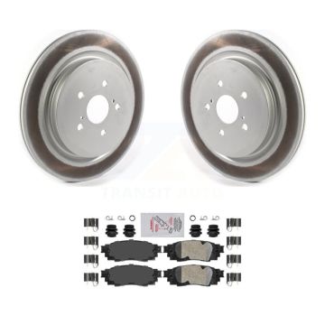 Rear Coated Disc Brake Rotors And Ceramic Pads Kit For Lexus RX350 RX450h RX350L RX450hL KGA-104111