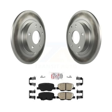 Rear Coated Disc Brake Rotors And Ceramic Pads Kit For 2014-2015 Mazda 6 KGA-104119
