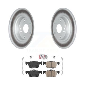 Rear Coated Disc Brake Rotors And Ceramic Pads Kit For Honda Civic KGA-104143
