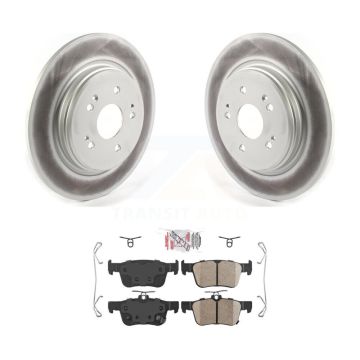 Rear Coated Disc Brake Rotors And Ceramic Pads Kit For 2019-2021 Acura RDX KGA-104144