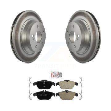 Rear Coated Disc Brake Rotor & Semi-Metallic Pad Kit For Mercedes-Benz GLK350 GLK250 E350 KGA-104147