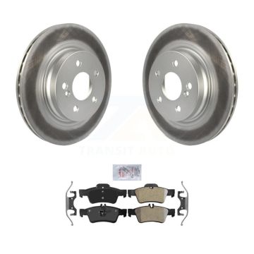 Rear Coated Disc Brake Rotors And Semi-Metallic Pads Kit For Mercedes-Benz E550 KGA-104148