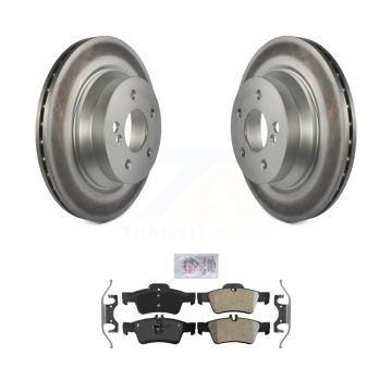 Rear Coat Brake Rotors Semi-Metallic Pad Kit For Mercedes-Benz E350 E400 E320 E500 CLS550 KGA-104149