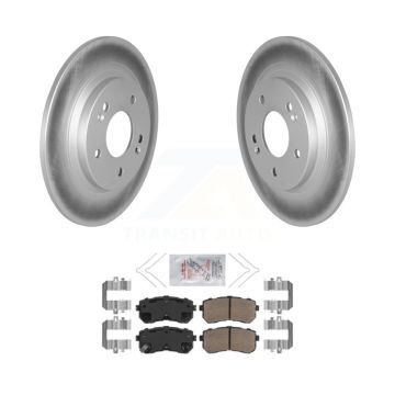 Rear Coated Disc Brake Rotors And Ceramic Pads Kit For Hyundai Kona Kia Seltos KGA-104167