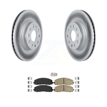 Front Coated Disc Brake Rotors And Ceramic Pads Kit For Jeep Wrangler KGA-104590