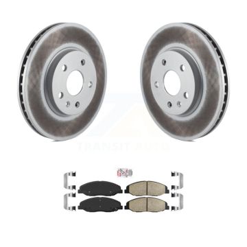 Front Coated Disc Brake Rotors And Ceramic Pads Kit For Cadillac CTS KGA-104592