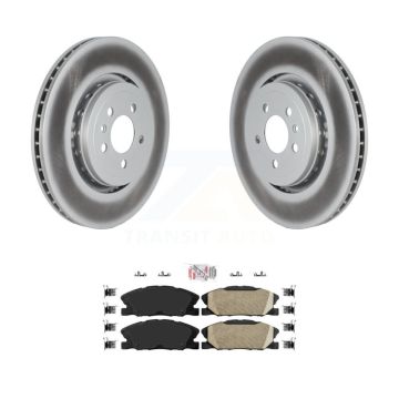 Front Coat Brake Rotors Ceramic Pad Kit For Dodge Charger With 370mm Diameter Rotor KGA-104601